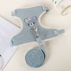 Dog Harness for Small Dogs Adjustable Dog Puppy Kitten Cat Harness and Leash Set Dog Leash Dog Cat Collar Dog Cat Accessories